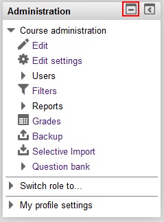 The highlighted Contract Block button