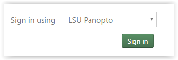 panopto login button