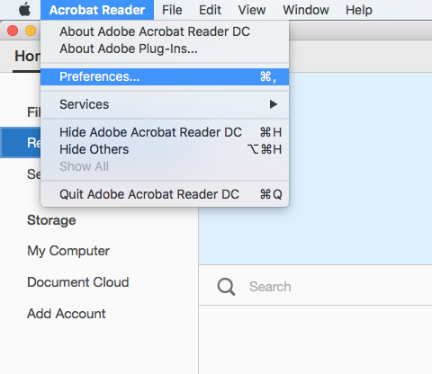 Adobe acrobat reader dc has stopped working mac