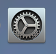 System Preferences button in the dock.