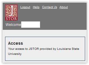JSTOR account use