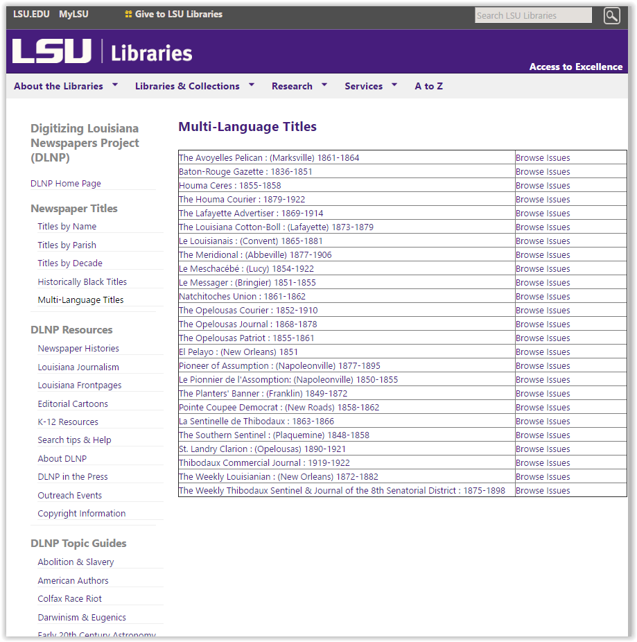 browsing Multi-Language Titles in DLNP