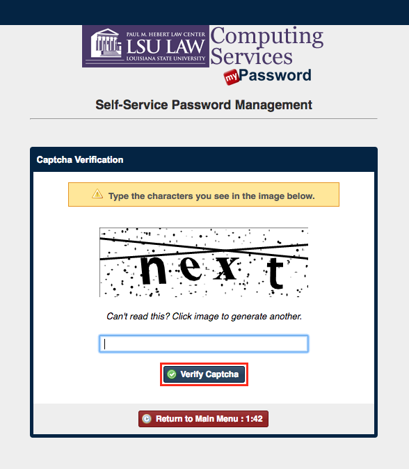 Captcha verification