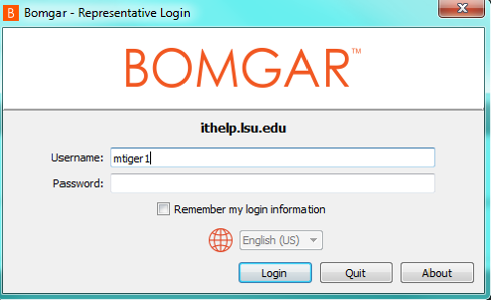 Bomgar login