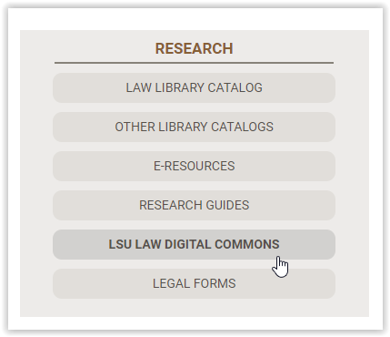 LSU Law Library screen with Digital Commons 