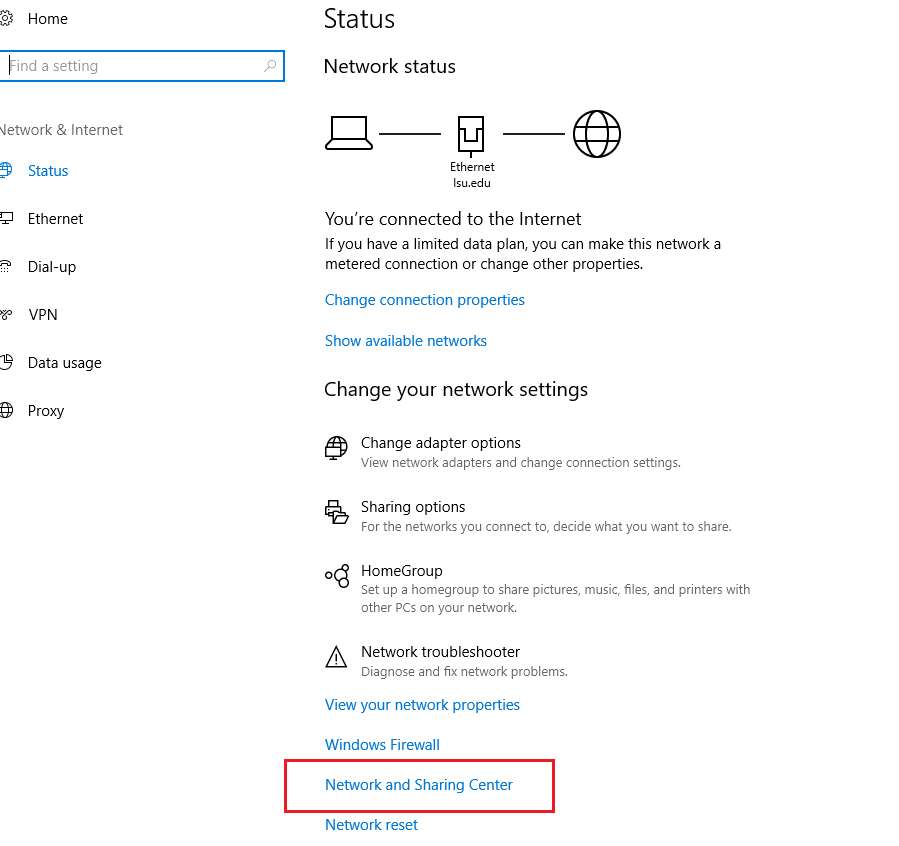 network sharing select