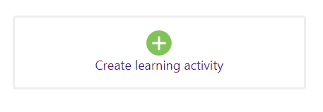 create learning activity button