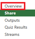 Panopto overview panel selection
